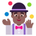 Man Juggling: Medium-dark Skin Tone Emoji Copy Paste ― 🤹🏾‍♂ - microsoft