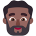 Man: Medium-dark Skin Tone, Beard Emoji Copy Paste ― 🧔🏾‍♂ - microsoft