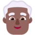 Man: Medium-dark Skin Tone, White Hair Emoji Copy Paste ― 👨🏾‍🦳 - microsoft
