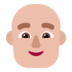 Man: Medium-light Skin Tone, Bald Emoji Copy Paste ― 👨🏼‍🦲 - microsoft