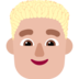 Man: Medium-light Skin Tone, Curly Hair Emoji Copy Paste ― 👨🏼‍🦱 - microsoft