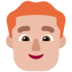 Man: Medium-light Skin Tone, Red Hair Emoji Copy Paste ― 👨🏼‍🦰 - microsoft