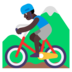 Man Mountain Biking: Dark Skin Tone Emoji Copy Paste ― 🚵🏿‍♂ - microsoft