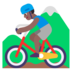 Man Mountain Biking: Medium-dark Skin Tone Emoji Copy Paste ― 🚵🏾‍♂ - microsoft