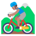 Man Mountain Biking: Medium Skin Tone Emoji Copy Paste ― 🚵🏽‍♂ - microsoft