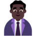Man Office Worker: Dark Skin Tone Emoji Copy Paste ― 👨🏿‍💼 - microsoft