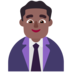 Man Office Worker: Medium-dark Skin Tone Emoji Copy Paste ― 👨🏾‍💼 - microsoft