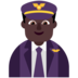 Man Pilot: Dark Skin Tone Emoji Copy Paste ― 👨🏿‍✈ - microsoft