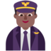 Man Pilot: Medium-dark Skin Tone Emoji Copy Paste ― 👨🏾‍✈ - microsoft