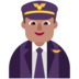 Man Pilot: Medium Skin Tone Emoji Copy Paste ― 👨🏽‍✈ - microsoft