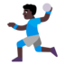 Man Playing Handball: Dark Skin Tone Emoji Copy Paste ― 🤾🏿‍♂ - microsoft