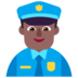 Man Police Officer: Medium-dark Skin Tone Emoji Copy Paste ― 👮🏾‍♂ - microsoft