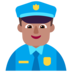 Man Police Officer: Medium Skin Tone Emoji Copy Paste ― 👮🏽‍♂ - microsoft