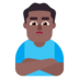 Man Pouting: Medium-dark Skin Tone Emoji Copy Paste ― 🙎🏾‍♂ - microsoft