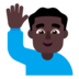 Man Raising Hand: Dark Skin Tone Emoji Copy Paste ― 🙋🏿‍♂ - microsoft