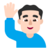 Man Raising Hand: Light Skin Tone Emoji Copy Paste ― 🙋🏻‍♂ - microsoft