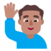 Man Raising Hand: Medium Skin Tone Emoji Copy Paste ― 🙋🏽‍♂ - microsoft