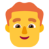 Man: Red Hair Emoji Copy Paste ― 👨‍🦰 - microsoft