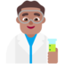 Man Scientist: Medium Skin Tone Emoji Copy Paste ― 👨🏽‍🔬 - microsoft