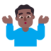 Man Shrugging: Medium-dark Skin Tone Emoji Copy Paste ― 🤷🏾‍♂ - microsoft