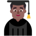 Man Student: Medium-dark Skin Tone Emoji Copy Paste ― 👨🏾‍🎓 - microsoft