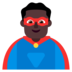 Man Superhero: Dark Skin Tone Emoji Copy Paste ― 🦸🏿‍♂ - microsoft