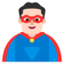 Man Superhero: Light Skin Tone Emoji Copy Paste ― 🦸🏻‍♂ - microsoft