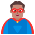 Man Superhero: Medium Skin Tone Emoji Copy Paste ― 🦸🏽‍♂ - microsoft