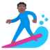 Man Surfing: Medium-dark Skin Tone Emoji Copy Paste ― 🏄🏾‍♂ - microsoft