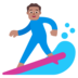 Man Surfing: Medium Skin Tone Emoji Copy Paste ― 🏄🏽‍♂ - microsoft