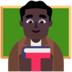 Man Teacher: Dark Skin Tone Emoji Copy Paste ― 👨🏿‍🏫 - microsoft