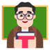 Man Teacher: Light Skin Tone Emoji Copy Paste ― 👨🏻‍🏫 - microsoft