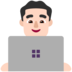 Man Technologist: Light Skin Tone Emoji Copy Paste ― 👨🏻‍💻 - microsoft