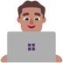 Man Technologist: Medium Skin Tone Emoji Copy Paste ― 👨🏽‍💻 - microsoft