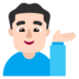 Man Tipping Hand: Light Skin Tone Emoji Copy Paste ― 💁🏻‍♂ - microsoft
