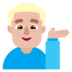 Man Tipping Hand: Medium-light Skin Tone Emoji Copy Paste ― 💁🏼‍♂ - microsoft