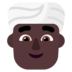 Man Wearing Turban: Dark Skin Tone Emoji Copy Paste ― 👳🏿‍♂ - microsoft