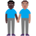 Men Holding Hands: Dark Skin Tone, Medium Skin Tone Emoji Copy Paste ― 👨🏿‍🤝‍👨🏽 - microsoft