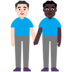 Men Holding Hands: Light Skin Tone, Dark Skin Tone Emoji Copy Paste ― 👨🏻‍🤝‍👨🏿 - microsoft