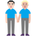 Men Holding Hands: Light Skin Tone, Medium-light Skin Tone Emoji Copy Paste ― 👨🏻‍🤝‍👨🏼 - microsoft