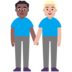 Men Holding Hands: Medium-dark Skin Tone, Medium-light Skin Tone Emoji Copy Paste ― 👨🏾‍🤝‍👨🏼 - microsoft