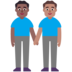 Men Holding Hands: Medium-dark Skin Tone, Medium Skin Tone Emoji Copy Paste ― 👨🏾‍🤝‍👨🏽 - microsoft