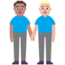 Men Holding Hands: Medium Skin Tone, Medium-light Skin Tone Emoji Copy Paste ― 👨🏽‍🤝‍👨🏼 - microsoft