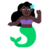 Mermaid: Dark Skin Tone Emoji Copy Paste ― 🧜🏿‍♀ - microsoft