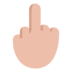 Middle Finger: Medium-light Skin Tone Emoji Copy Paste ― 🖕🏼 - microsoft
