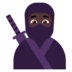 Ninja: Dark Skin Tone Emoji Copy Paste ― 🥷🏿 - microsoft
