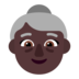 Old Woman: Dark Skin Tone Emoji Copy Paste ― 👵🏿 - microsoft