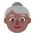 Old Woman: Medium-dark Skin Tone Emoji Copy Paste ― 👵🏾 - microsoft