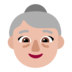 Old Woman: Medium-light Skin Tone Emoji Copy Paste ― 👵🏼 - microsoft