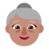 Old Woman: Medium Skin Tone Emoji Copy Paste ― 👵🏽 - microsoft